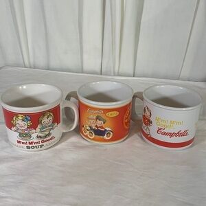 Vintage Campbell’s Soup Kids Cup/Mug, set of three